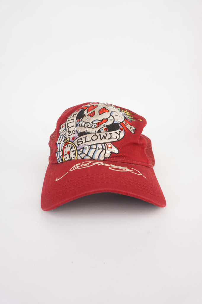 帽子 Sculptor Ed Hardy Distressed Cap Raw MUSINSA公式 | SCULPTOR [Sculptor x Ed Hardy] Distressed Cap Raw