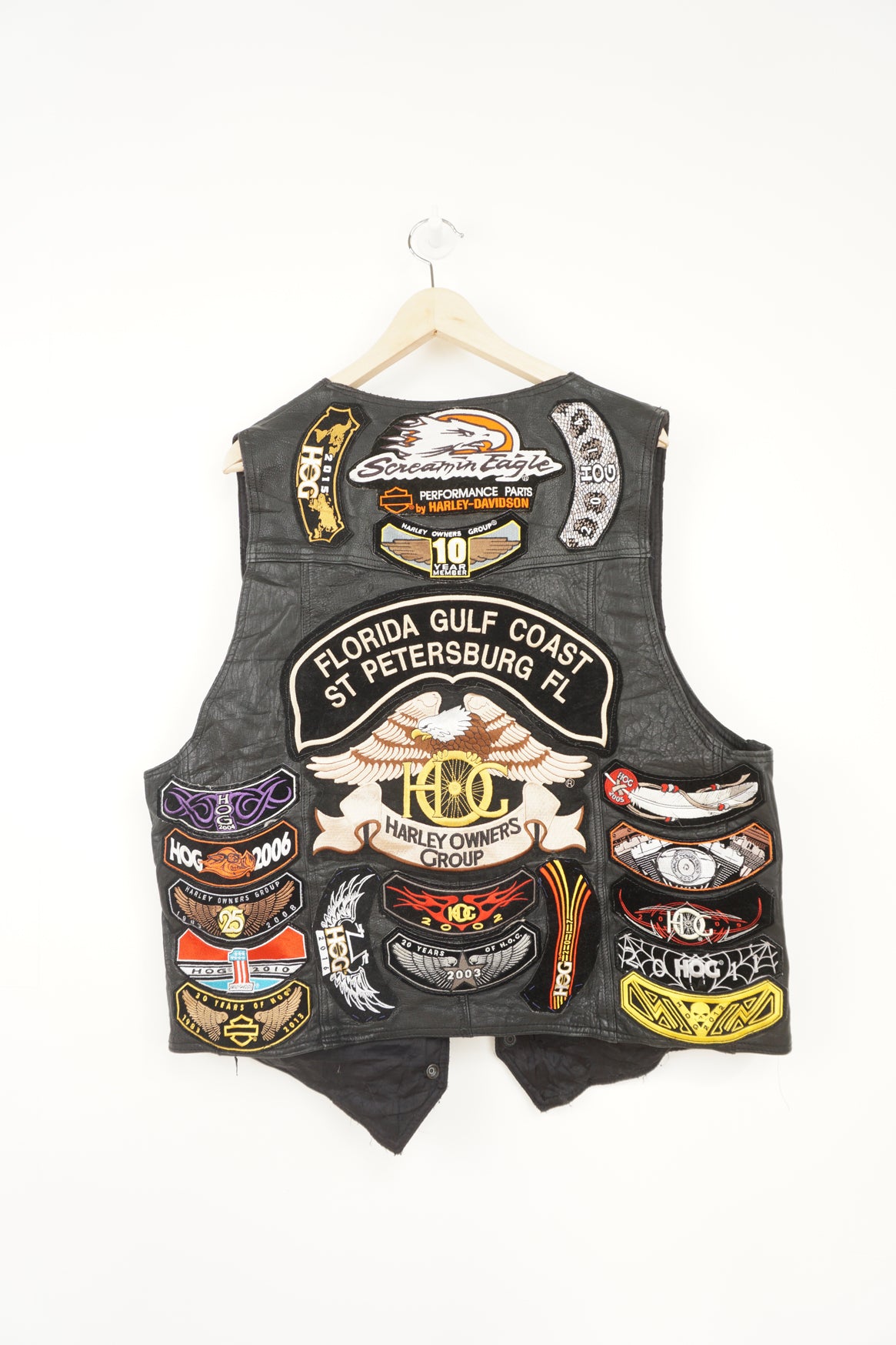 Harley davidson leather vest deals