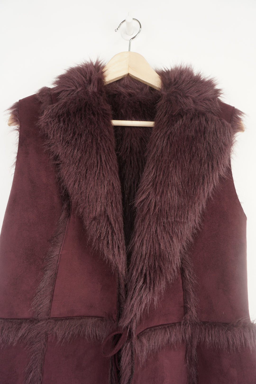 Faux Sheepskin Waistcoat
