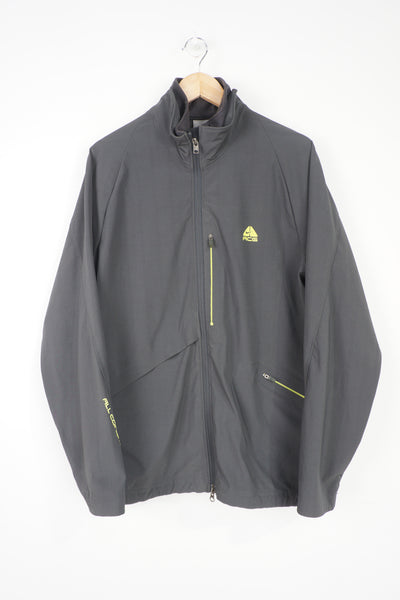 Nike ACG all grey light weight jacket with neon green accents