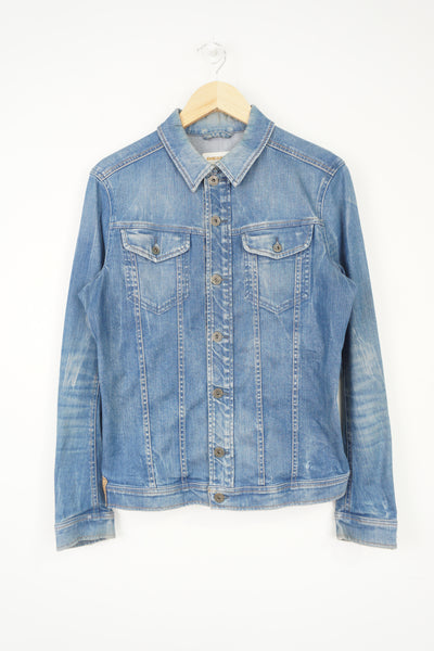 Vintage Diesel button up trucker style denim jacket with pockets 