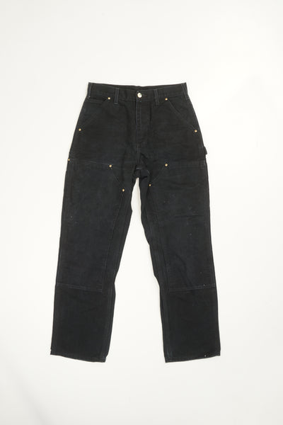 Carhartt black carpenter style jeans with double knee feature