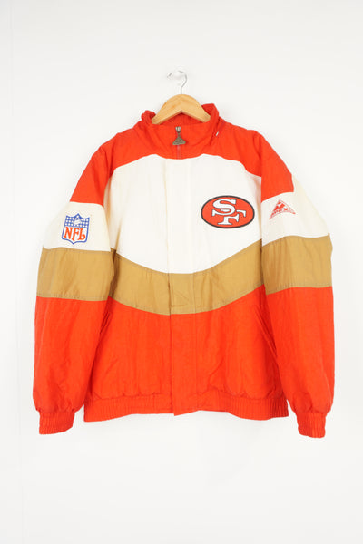 Vintage 90's Pro Line By Apex One,  San Francisco 49ers pro sport jacket with embroidered details