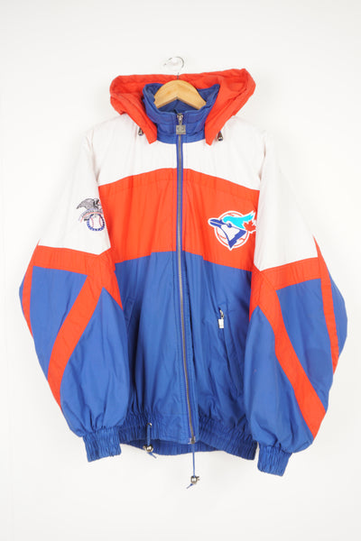 Vintage Blue Jays zip through pro sport jacket by Nutmeg with embroidered spell-out details on the back
