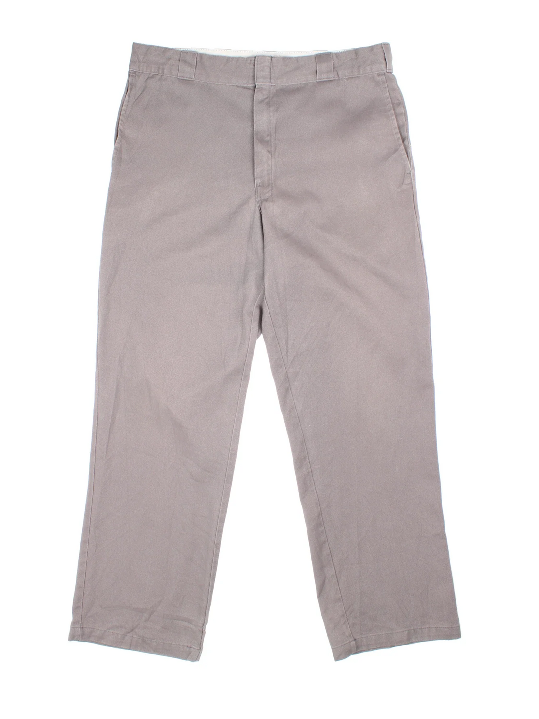 Dickies Flex Trousers in grey colourway with pockets and the logo embroidered on the back.