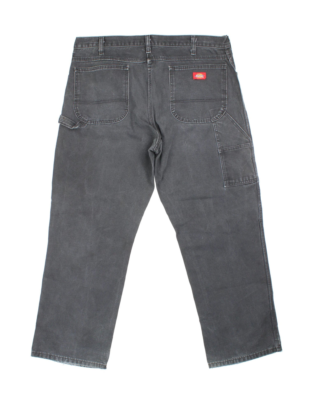 Dickies Carpenter Jeans in black colourway with multiple pockets and the logo embroidered on the back.