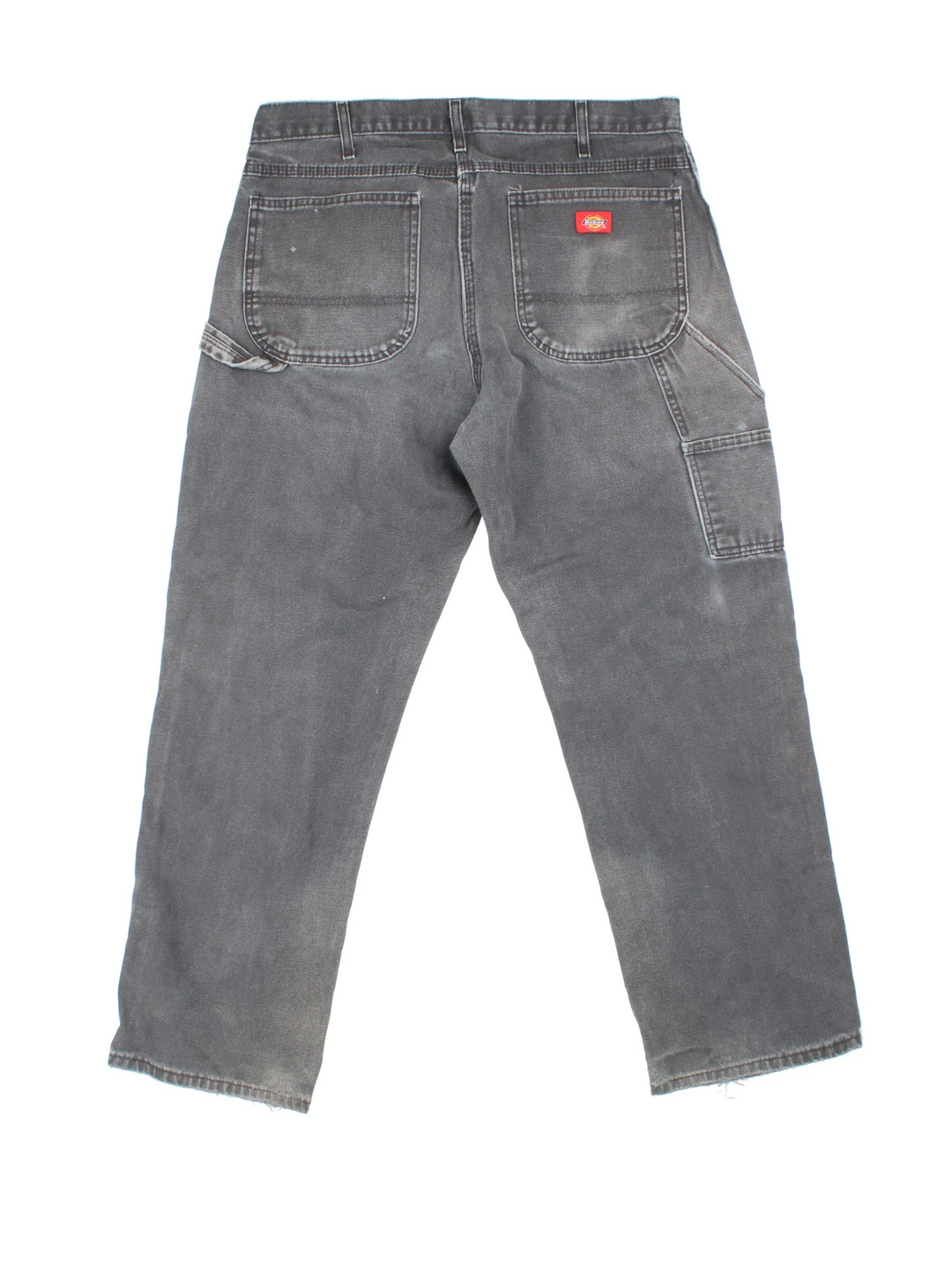 Dickies Carpenter Jeans in black colourway with multiple pockets and the logo embroidered on the back.