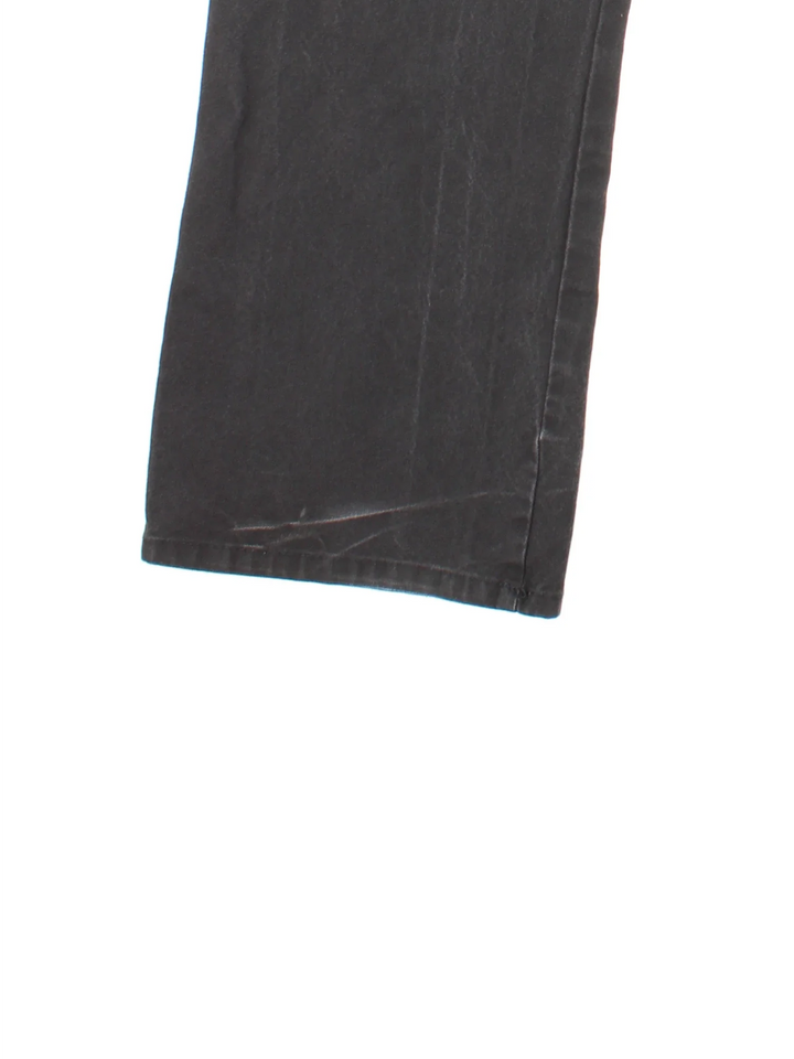 Dickies Carpenter Jeans in black colourway with multiple pockets and the logo embroidered on the back.
