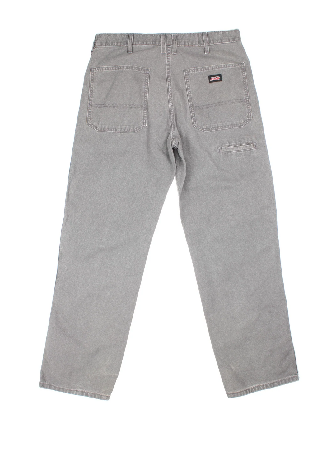 Dickies Carpenter Jeans in grey colourway with multiple pockets and the logo embroidered on the back.