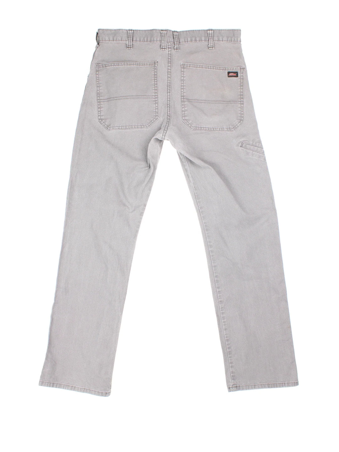 Dickies Carpenter Jeans in grey colourway with multiple pockets and the logo embroidered on the back.