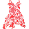 Y2K Asymmetrical Floral Dress (Size XS)