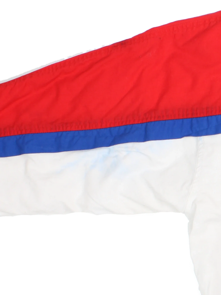 Vintage Montreal Candiens NHL Insulated Sweater in the white/red colourway. Features contrast sleeves, side pockets and branding printed on the front.