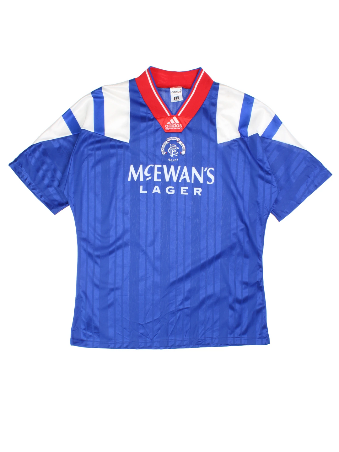 1992-94 Glasgow Rangers Football Shirt with flocked Adidas/ club badge and sponsorship on the front.