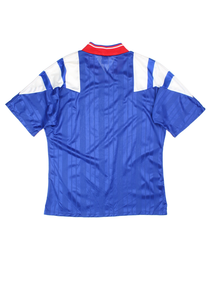 1992-94 Glasgow Rangers Football Shirt with flocked Adidas/ club badge and sponsorship on the front.