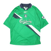 1999 Liverpool Away Football Shirt Signed by Michael Owen Reebok Green Rare Kit (Size M)