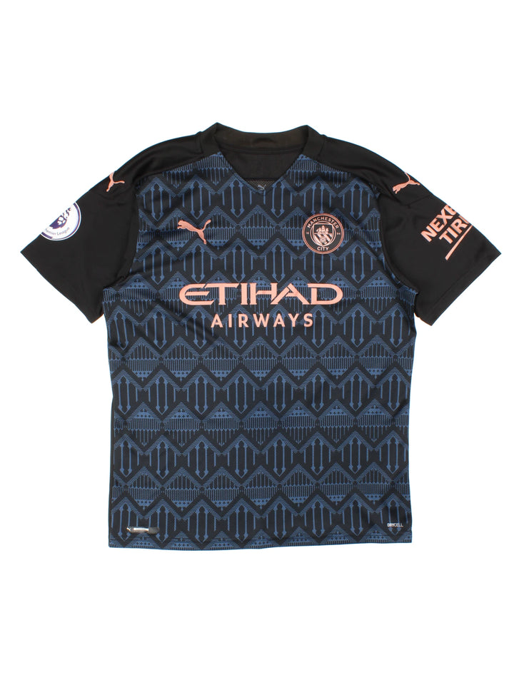 Manchester City 2020-21 De Bruyne #17 Away Football Shirt (Size L)