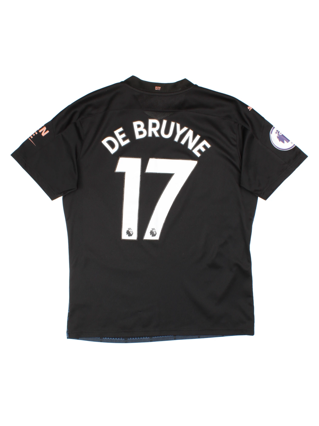 Manchester City 2020-21 De Bruyne #17 Away Football Shirt (Size L)