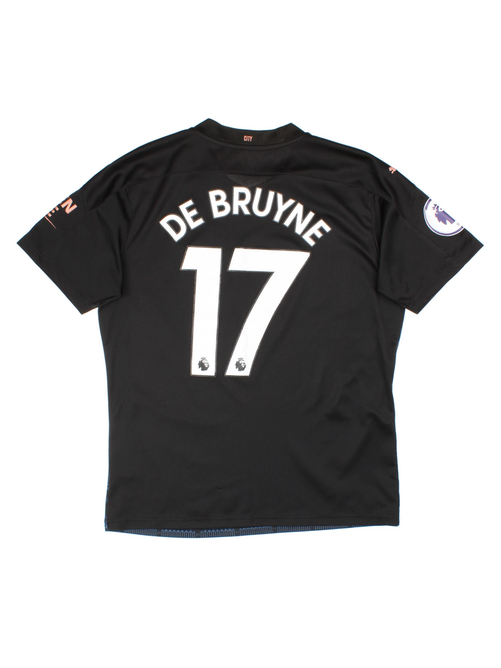Manchester City 2020-21 De Bruyne #17 Away Football Shirt (Size L)