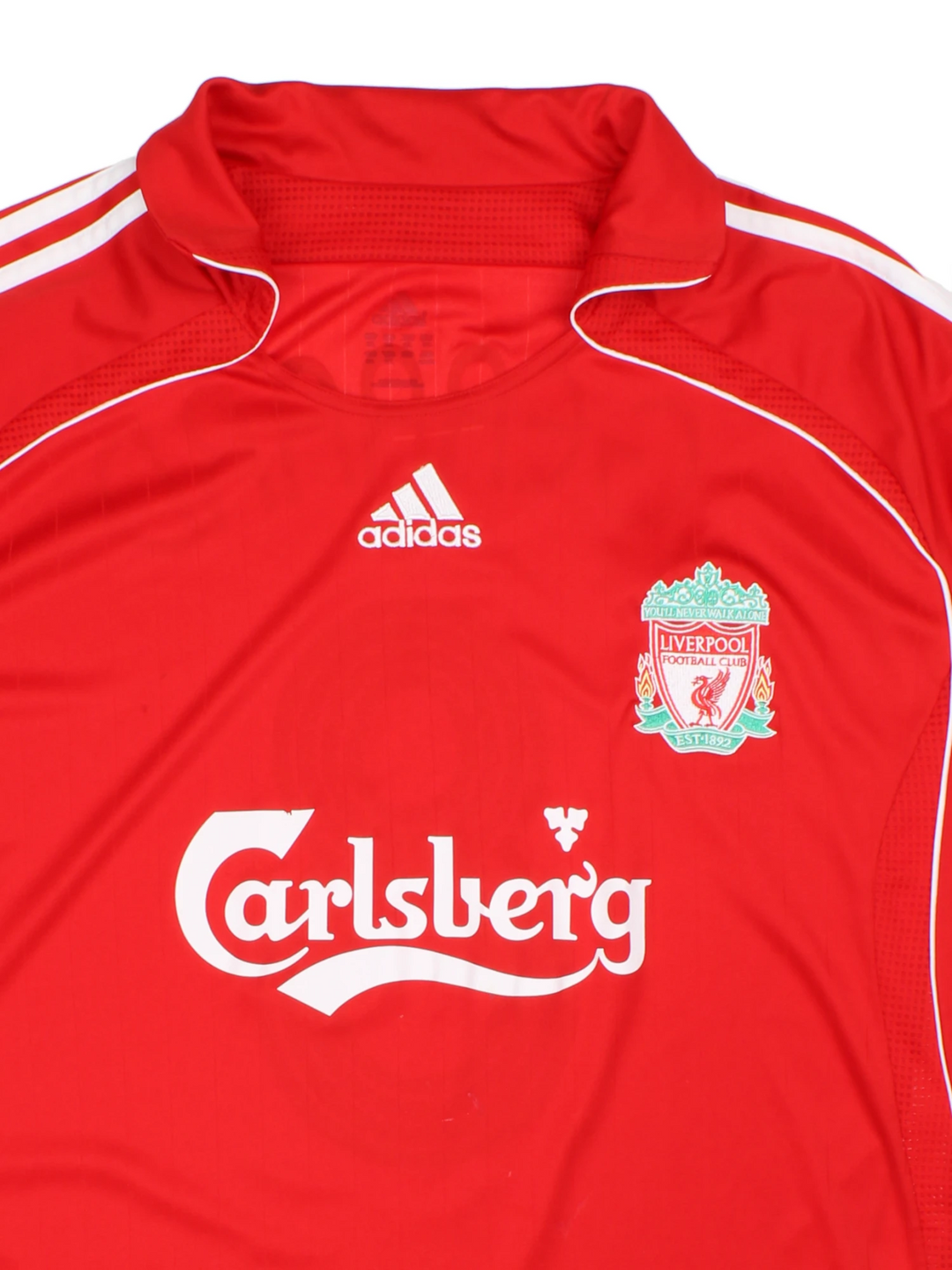Liverpool 2006-08 Gerrard #8 Champions League Football Shirt (Size XL)