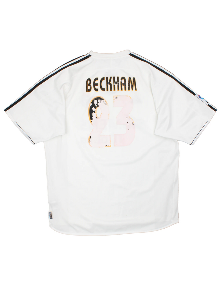 Real Madrid 2004-05 Beckham #23 Football Shirt (Size XL)