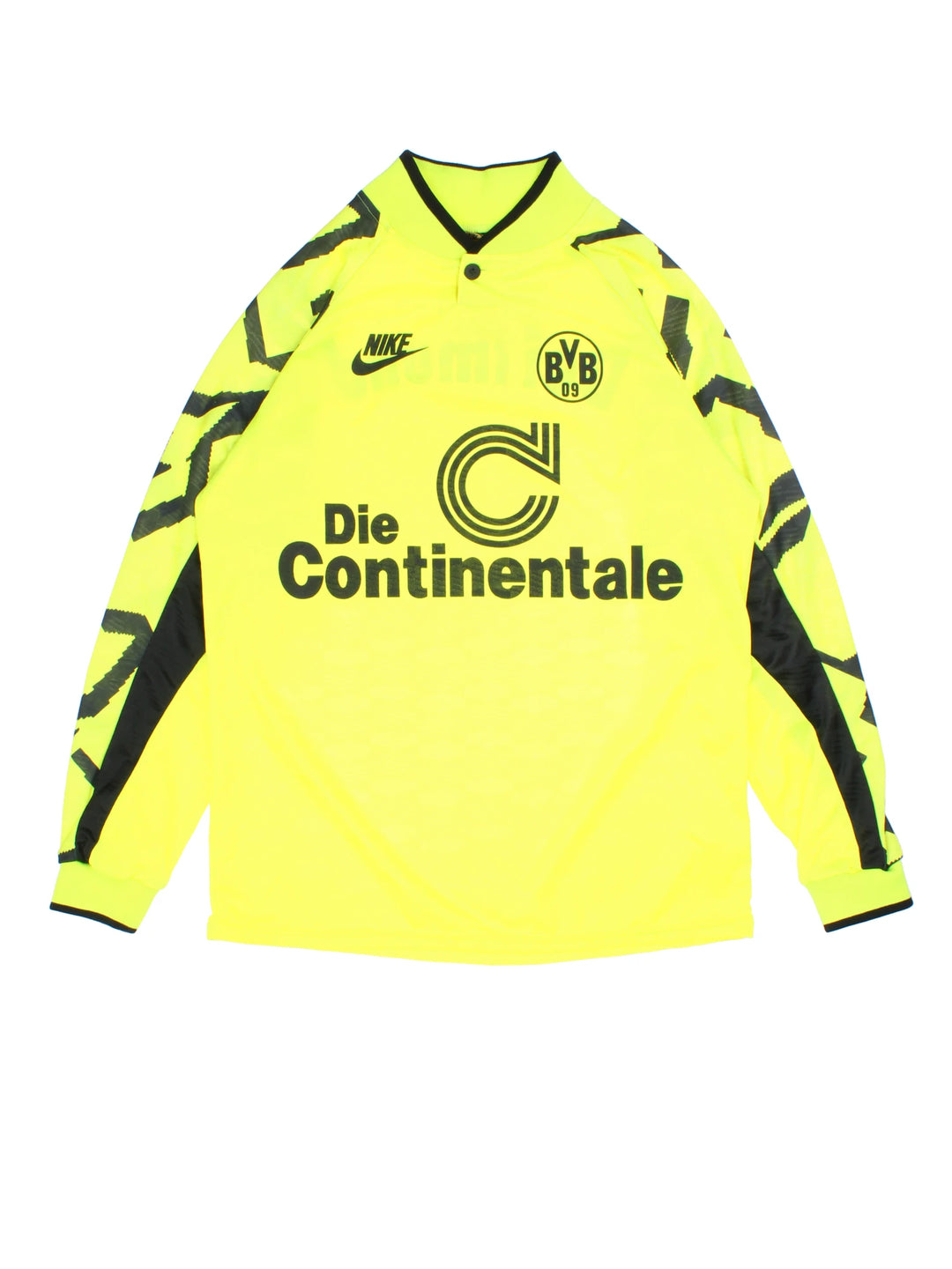 Vintage 90's Nike Premier Dortmund home shirt, worn during the 1991-92 season