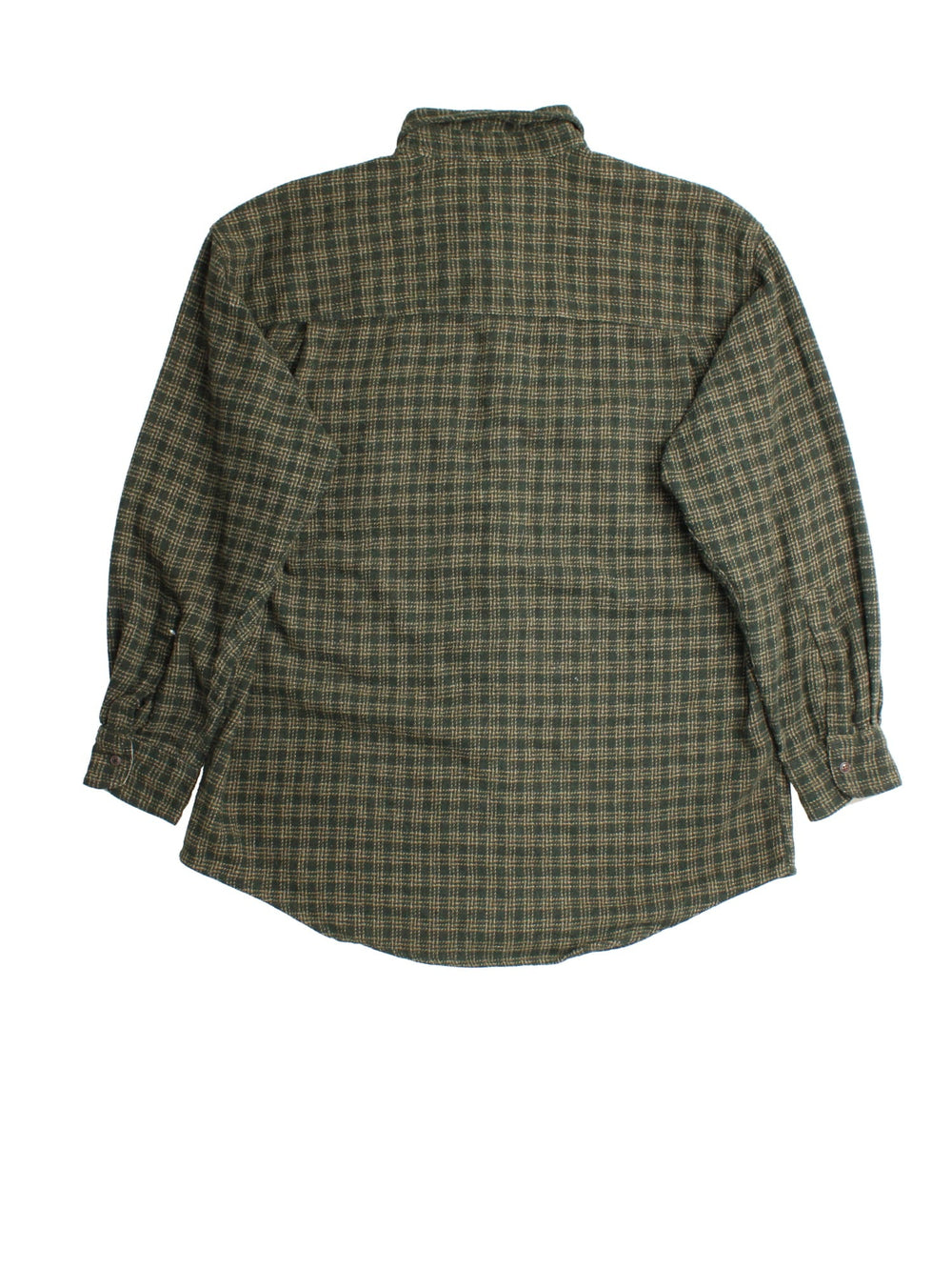 Ralph Lauren Shirt in a green checked colourway, button up with front patch pockets and embroidered tab branding.