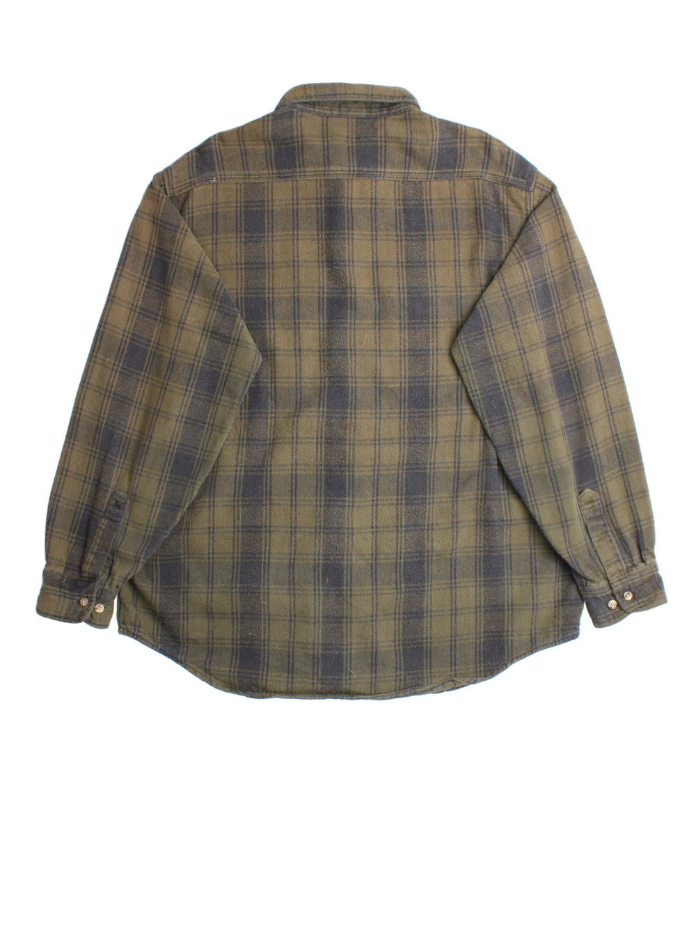 Carhartt Shirt in a green checked colourway, button up with front patch pockets and embroidered tab branding.