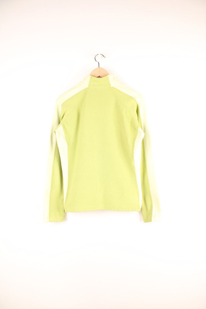 Green Nike ACG 1/2 zip fleece with paler green panelling on the sides and sleeves. 
