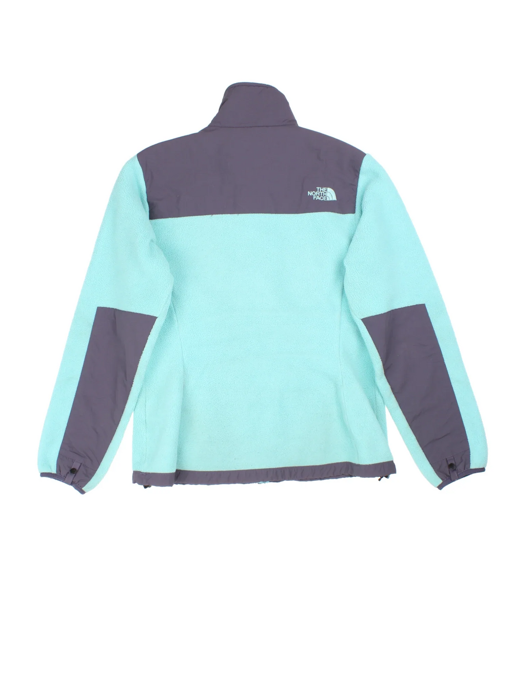 Vintage The North Face Denali Fleece in a blue/grey colourway. Zips up with multiple pockets and has embroidered logos on the front/back.