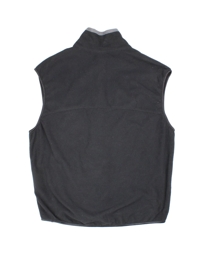 Vintage Nike ACG Fleece Gilet in a black colourway. Zip fastening with side pockets and logo embroidered on the front.