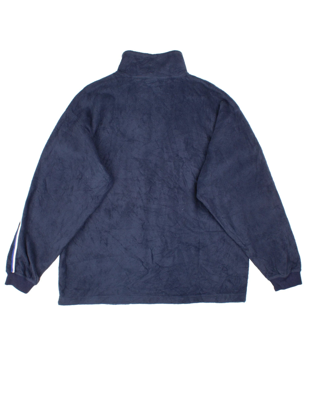 Vintage Fila Fleece in a blue colourway. 1/4 zip up closure and has the logo embroidered on the front.