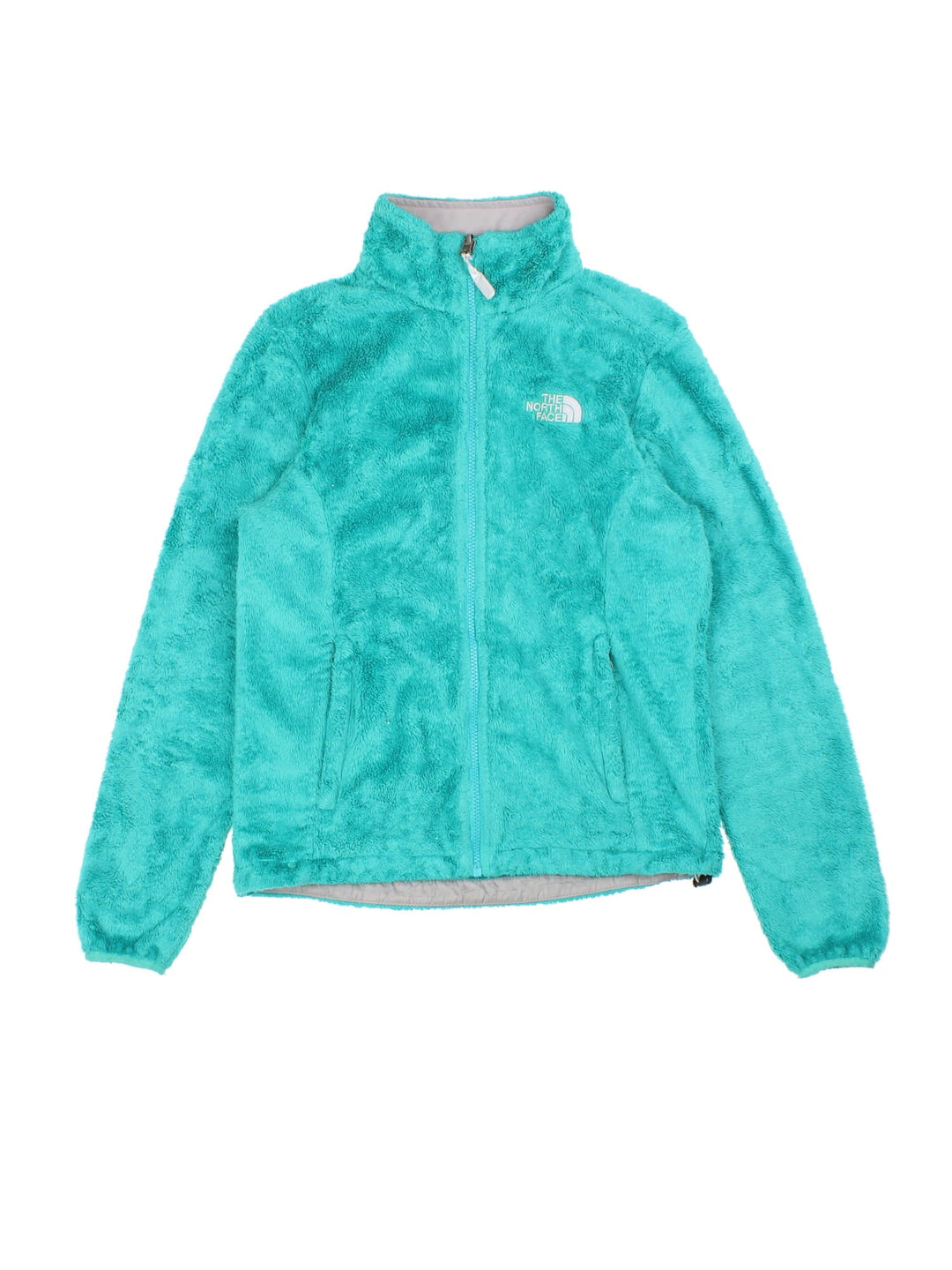 The North Face Osito Fleece in a blue colourway. Full zip with two pockets and small classic logo on the front.