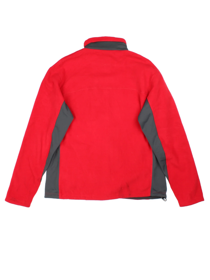 Vintage Nike ACG Fleece in a red and grey colourway. Zips up and has multiple pockets, and the logo on the front.