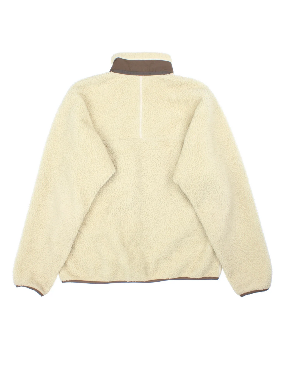 Vintage Patagonia Retro-X Fleece in a tan colourway. Zips up and has multiple pockets, and the logo embroidered on the front.