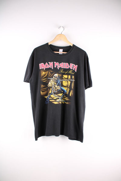 【I AM MARI】Levinde Pattern Banding Shirt One Piece Rare Vintage Iron Maiden 1983 piece of mind T-Shirt single