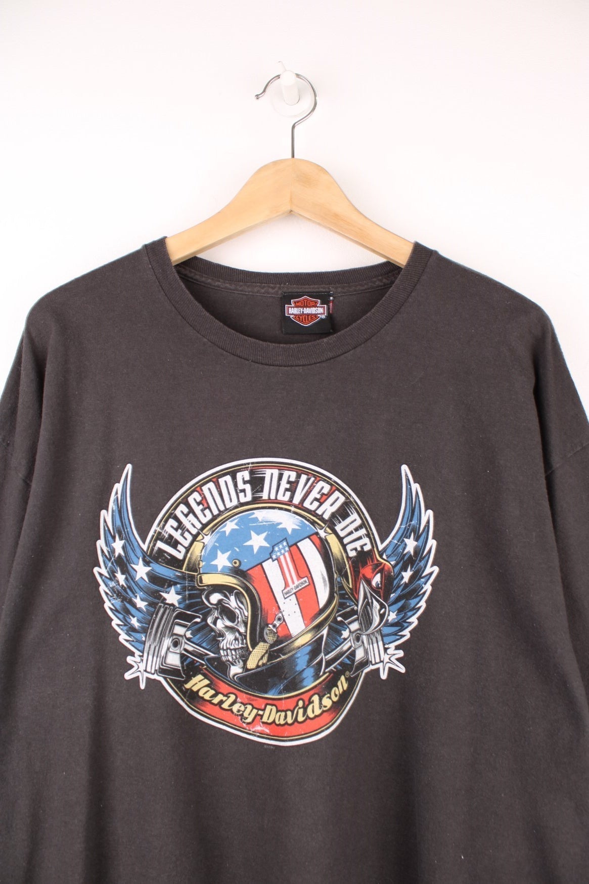 Harley-Davidson グラフィックTシャツ Vintage Harley Davidson 1992 90th Anniversary All Over Print