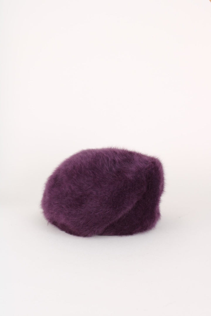 Vintage Kangol Camila Beret Hat in a purple colourway.