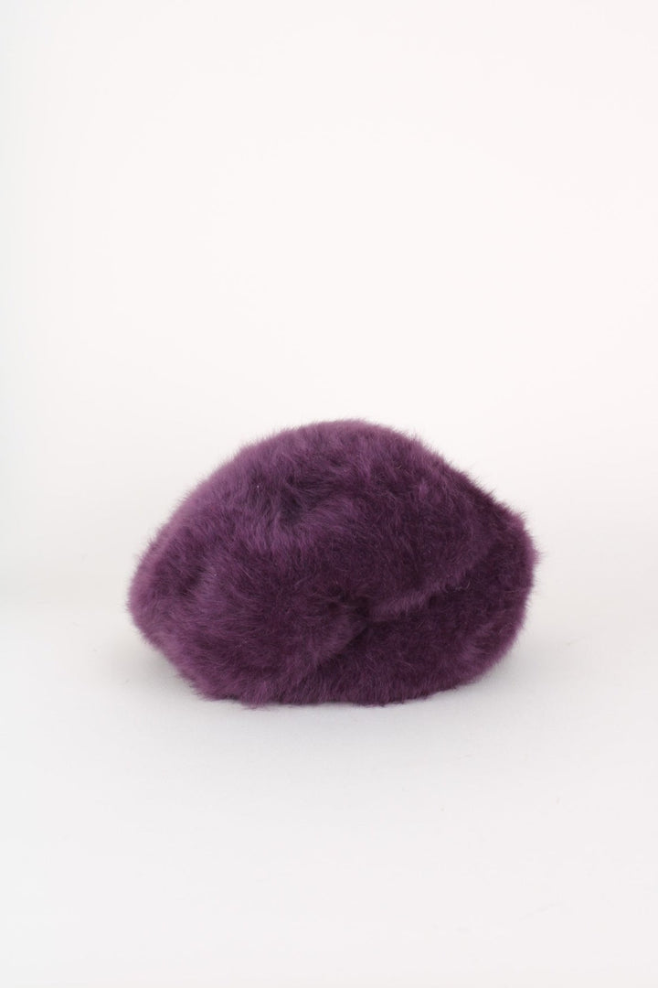 Vintage Kangol Camila Beret Hat in a purple colourway.