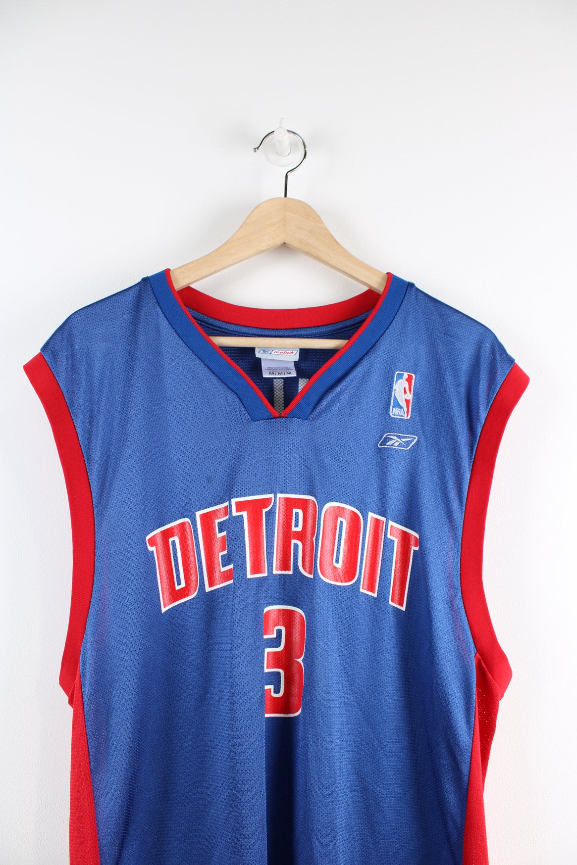 Detroit Pistons 3 NBA Jersey VintageFolk