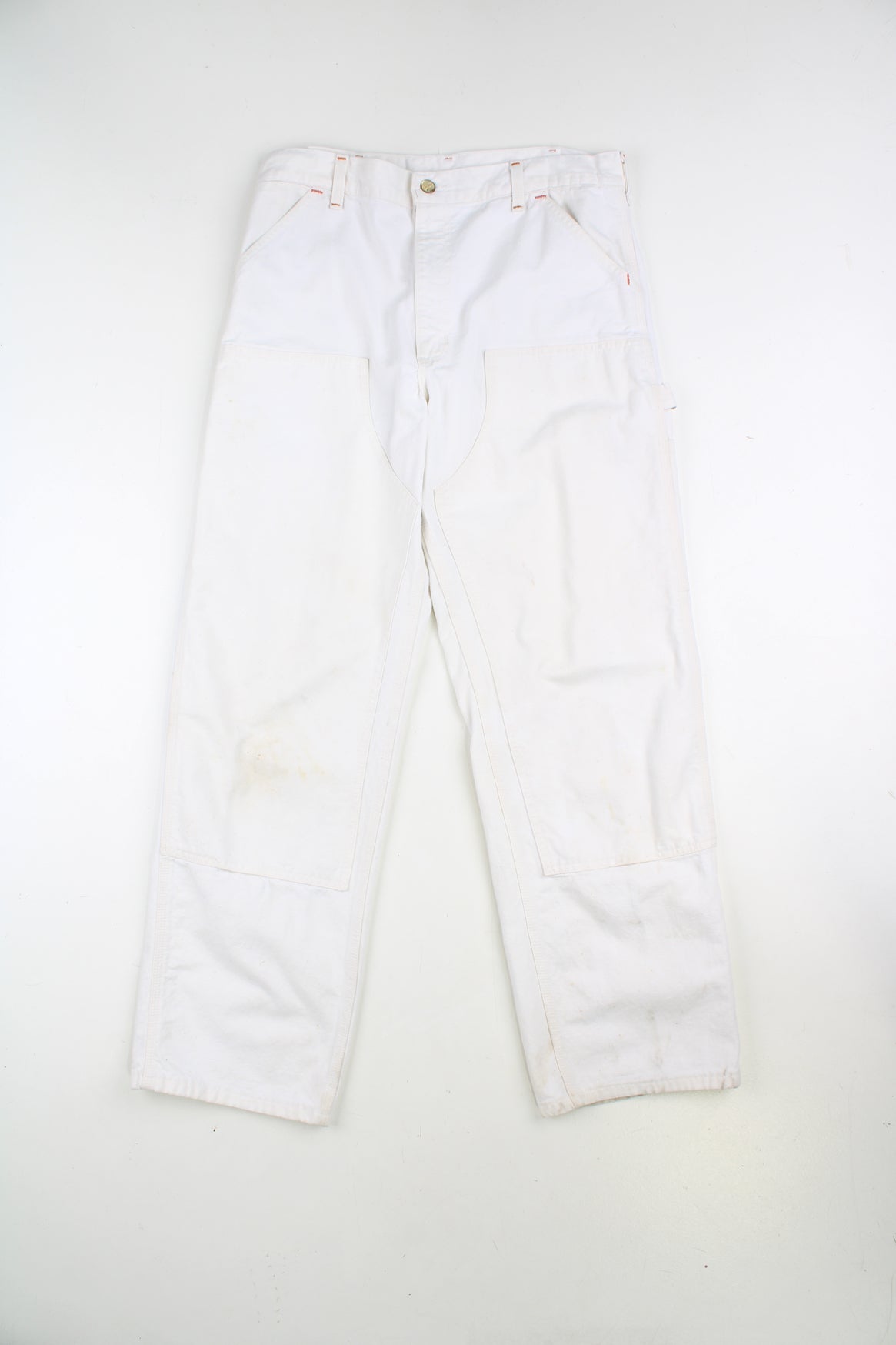 激レアClassic Double Knee Denim Pants White Carhartt WIP Double Knee Denim Pant in White| Homme Essentials