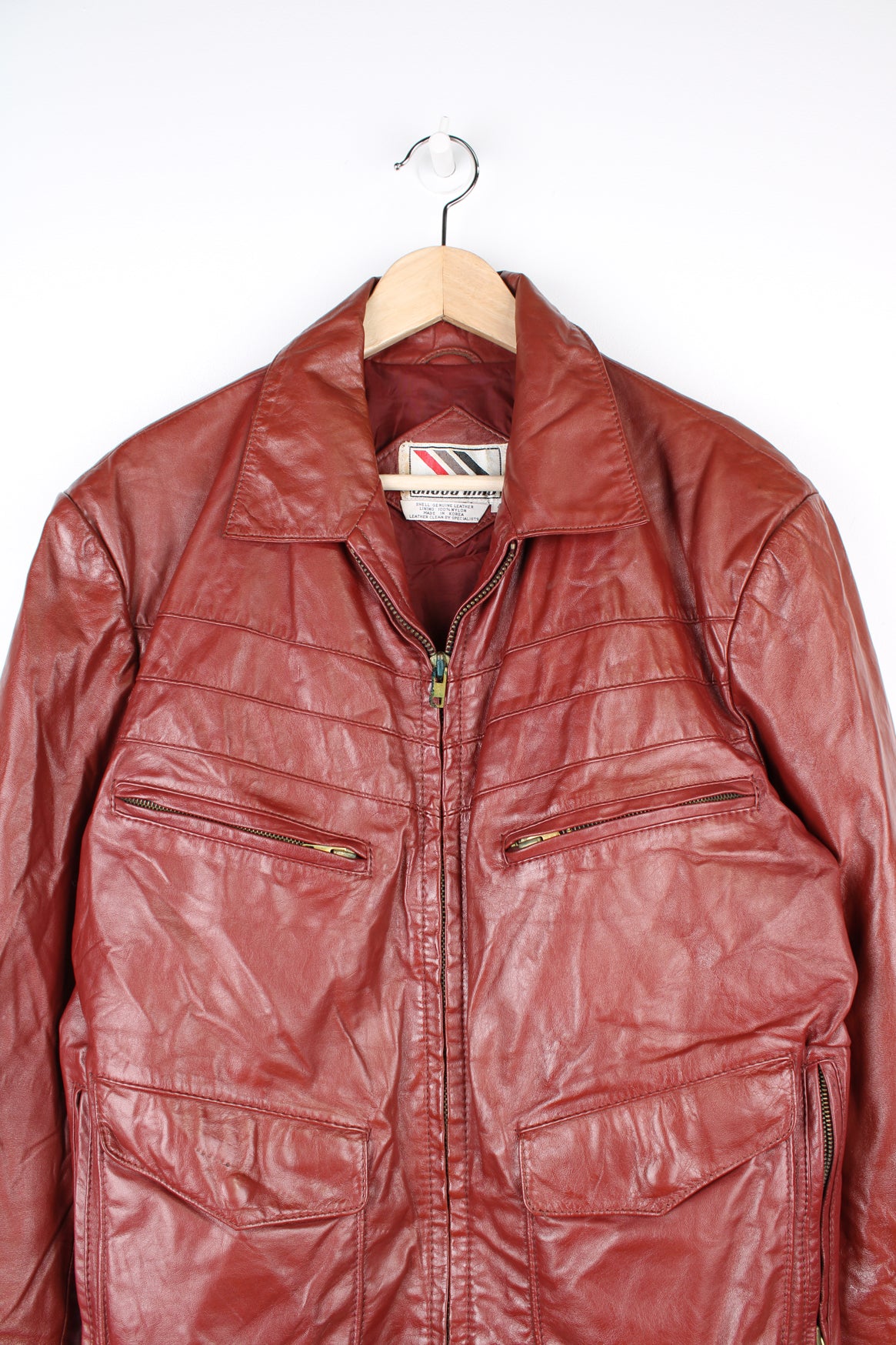 Vintage 1970 s Leather Jacket VintageFolk