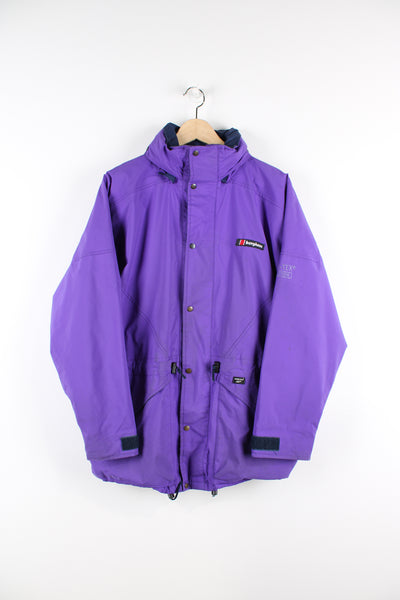 Vintage 90's Berghaus Glissade I.A Gore Tex jacket. Features foldaway hood, multiple pockets and drawstring waist