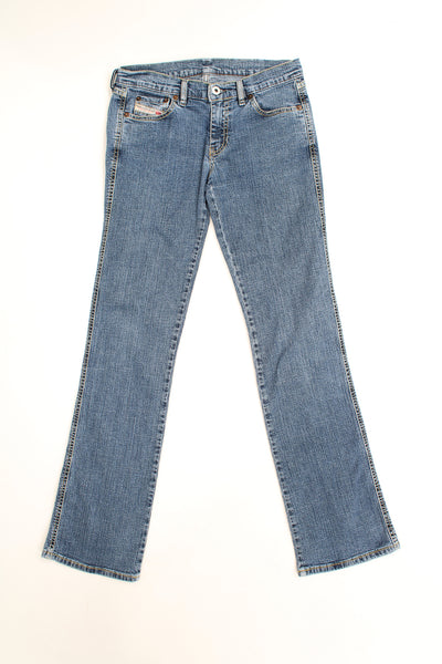 Vintage Y2K Diesel straight leg jeans with embroidered logo on the pocket