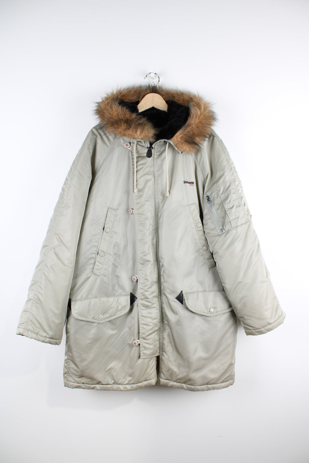 Schott Parka Jacket (Size L) – VintageFolk - Main Image