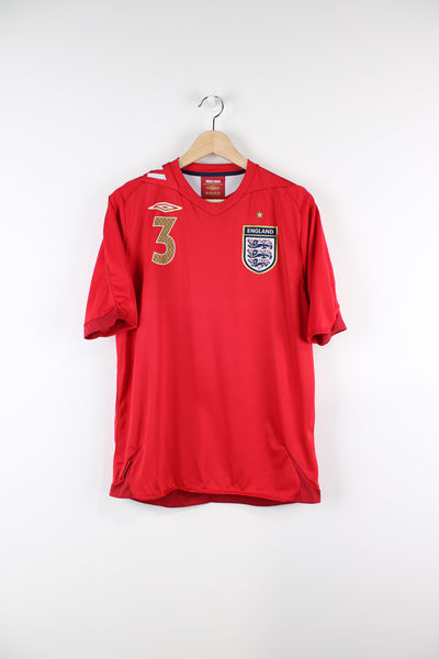 Vintage England 2006/08 Away Kit, Ashley Cole number 3 kit. Has printed logos on the front, and A. Cole #3 on the back.