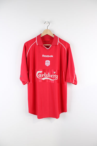 Vintage Liverpool Home Kit 2000/02, Reebok sponsor, red team colourway with embroidered logos on the front. 