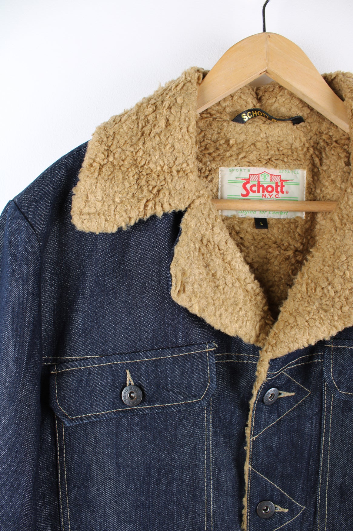 Vintage Schott Denim Jacket – VintageFolk Vintage Schott Denim Jacket – VintageFolk