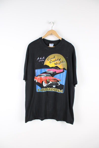 Vintage 90's "Cool Caddy Nights" single stitch t-shirt. Features printed design on the front and the back.  good condition  Size in Label:   Mens XL