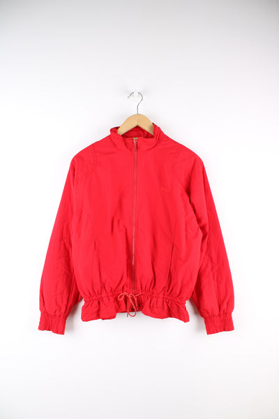 Vintage Prince  all red zip through, lightly padded tracksuit jacket features embroidered logo on the chest