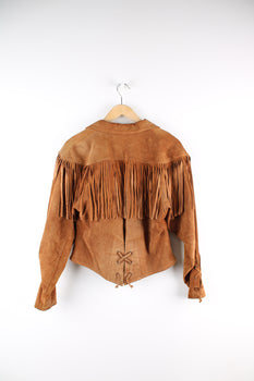 Suede Fringe Jacket S VintageFolk